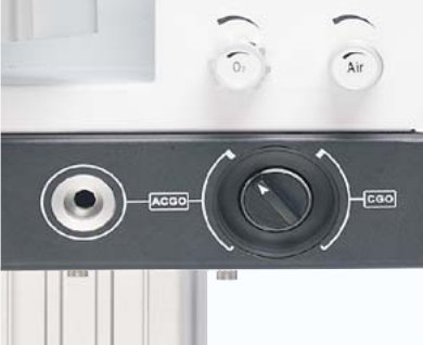 ACGO switch on the VET-60 front panel
