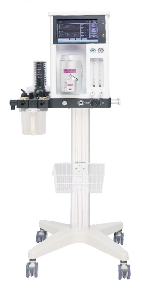ROESO VET-60 veterinary anesthesia machine on trolley